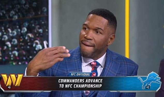 Michael Strahan criticou o Detroit Lions por seus comentários após a derrota do Washington Commanders