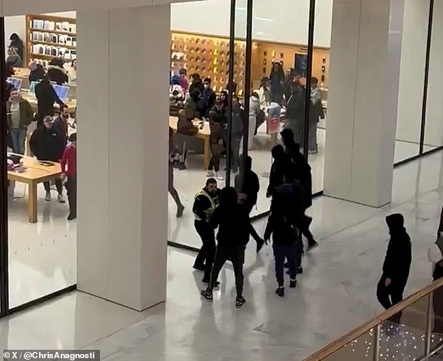 Onze crianças estão entre as 12 acusadas no assalto à Apple Store em Londres, que viu uma gangue de jovens saqueadores vandalizar a loja.