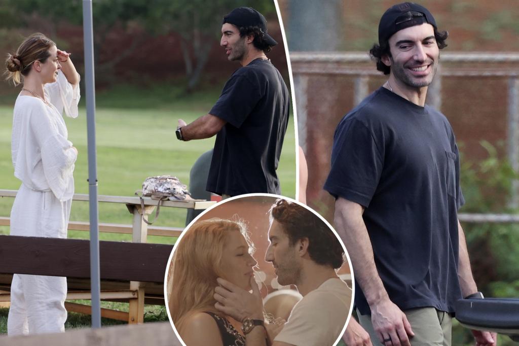 Justin Baldoni é visto em férias no Havaí com a esposa Emily e filhos